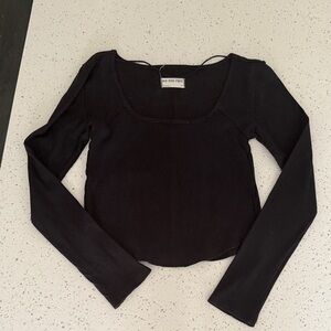 We The Free Black Long Sleeve Top